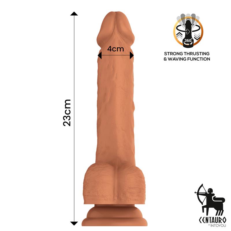 Quintus Dildo con Vibración, Thrusting y Waving 360º 9 - 23 cm